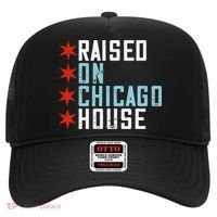 Raised On Chicago House Music EDM DJ Illinois Raver Hat thumb 0