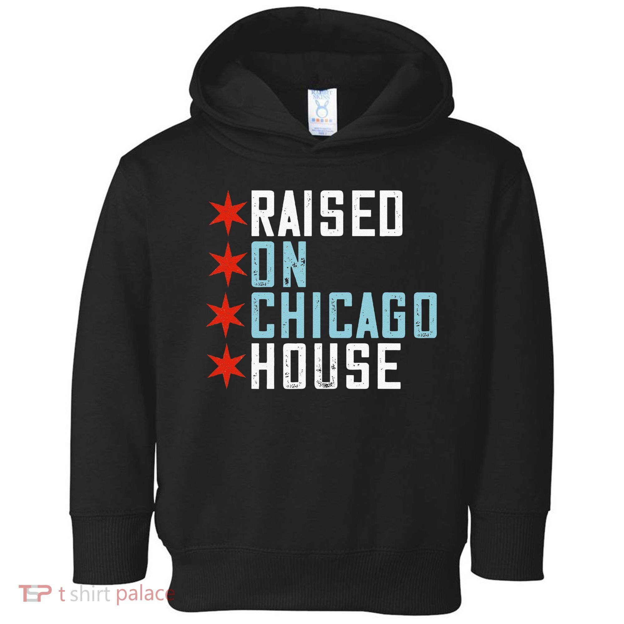 Raised On Chicago House Music EDM DJ Illinois Raver Toddler Hoodie