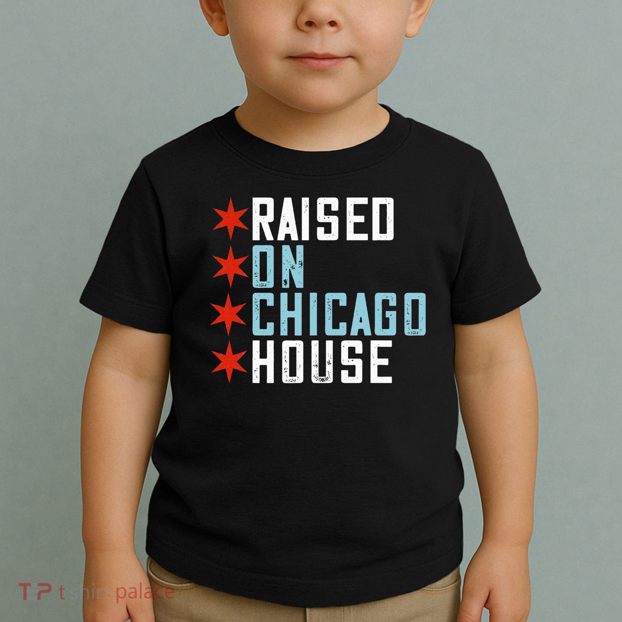 Raised On Chicago House Music EDM DJ Illinois Raver Toddler T-Shirt