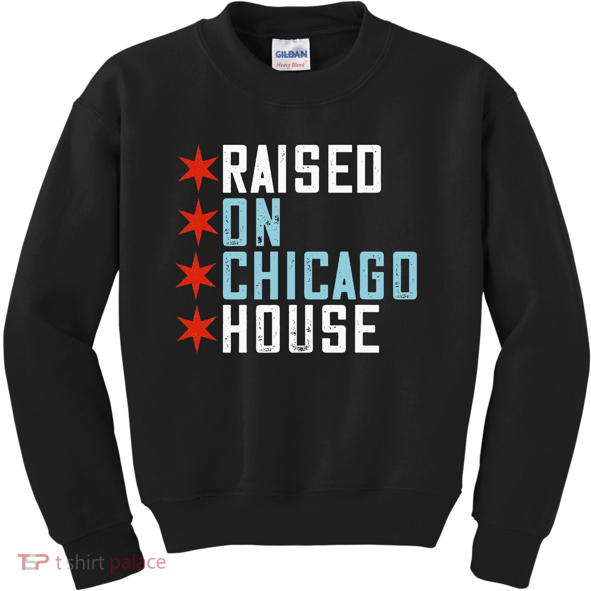 Raised On Chicago House Music EDM DJ Illinois Raver Kids Sweatshirt