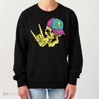 Rock On Cool Skull Women's Sweatshirt thumb 0