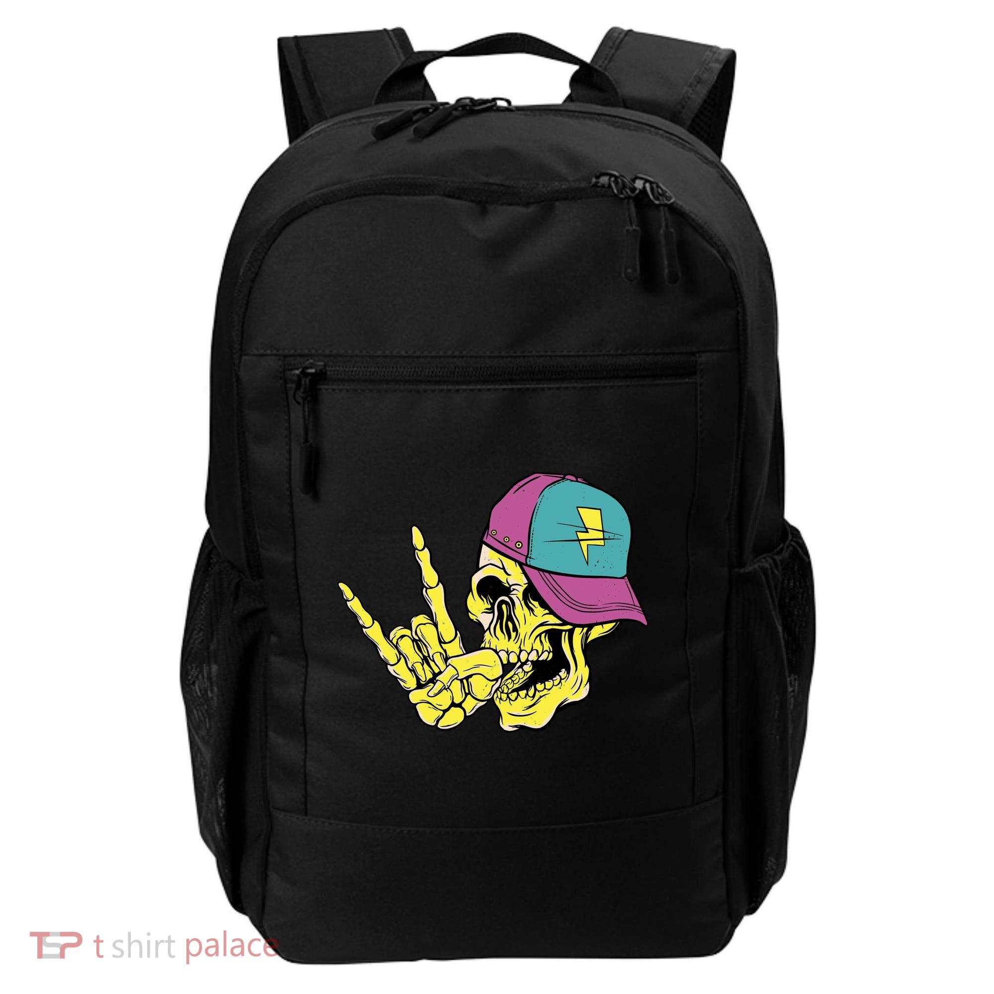 Rock On Cool Skull Backpack
