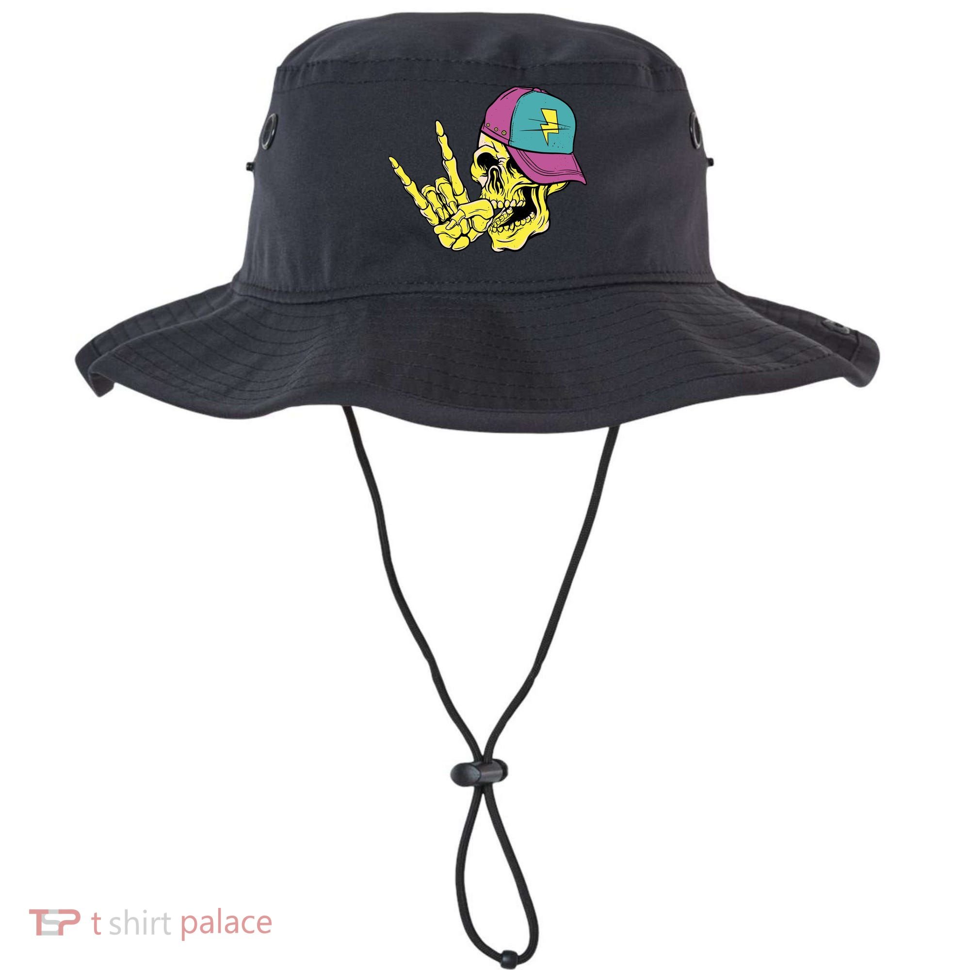 Rock On Cool Skull Bucket Hat