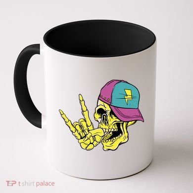 Rock On Cool Skull Coffee Mug