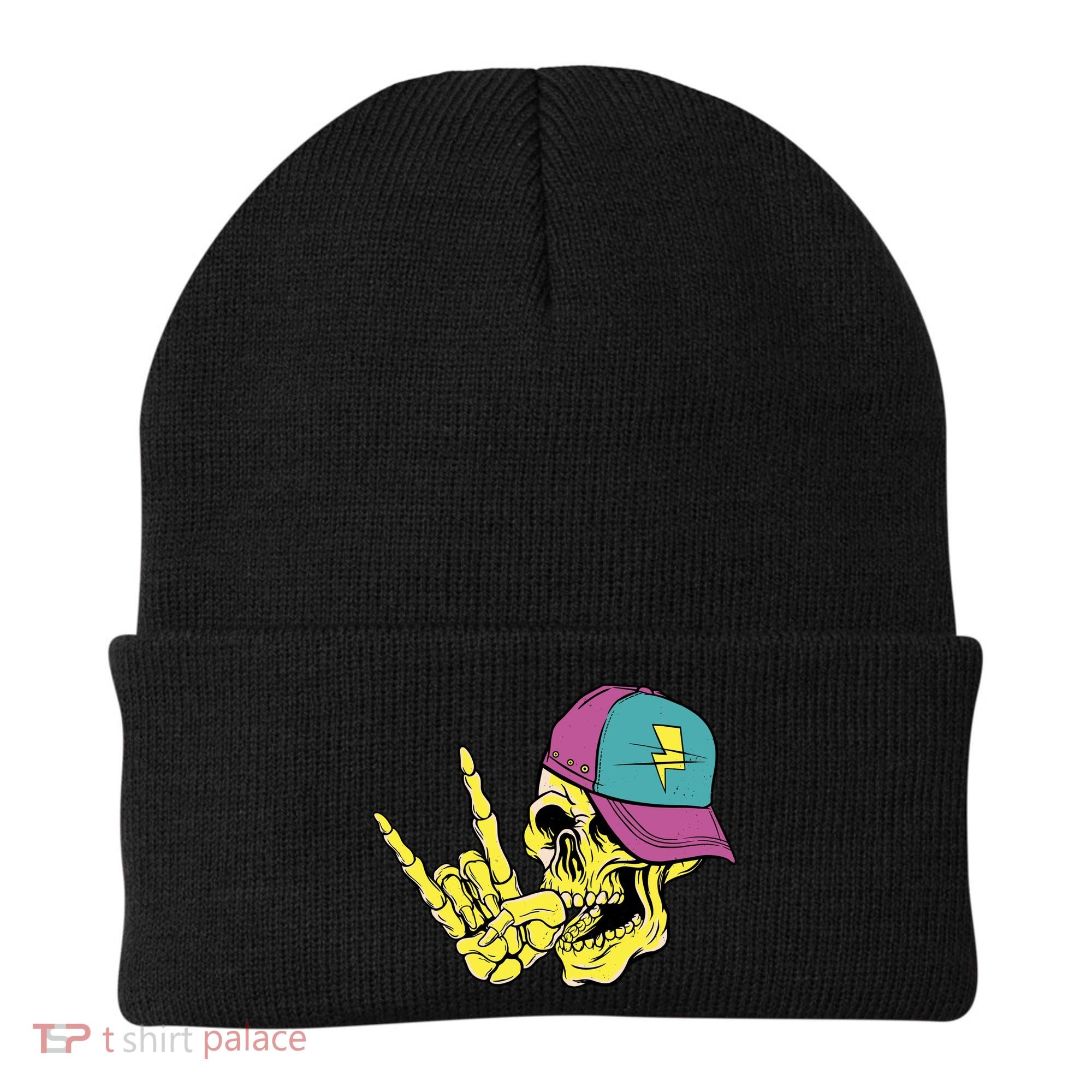 Rock On Cool Skull Beanie