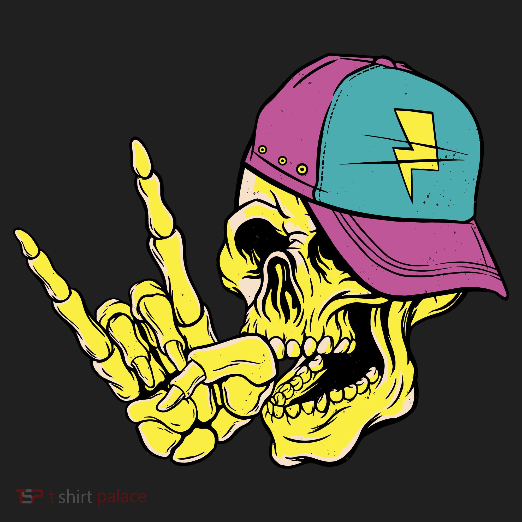 Rock On Cool Skull Beanie