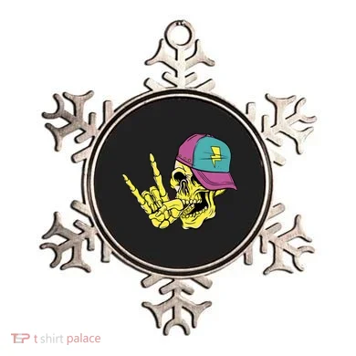 Rock On Cool Skull Ornament