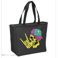 Rock On Cool Skull Tote Bag thumb 2