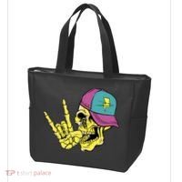 Rock On Cool Skull Tote Bag thumb 3