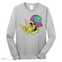 Rock On Cool Skull Long Sleeve Shirt thumb 0