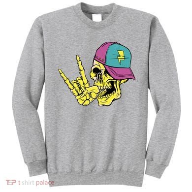 Rock On Cool Skull Sweatshirt