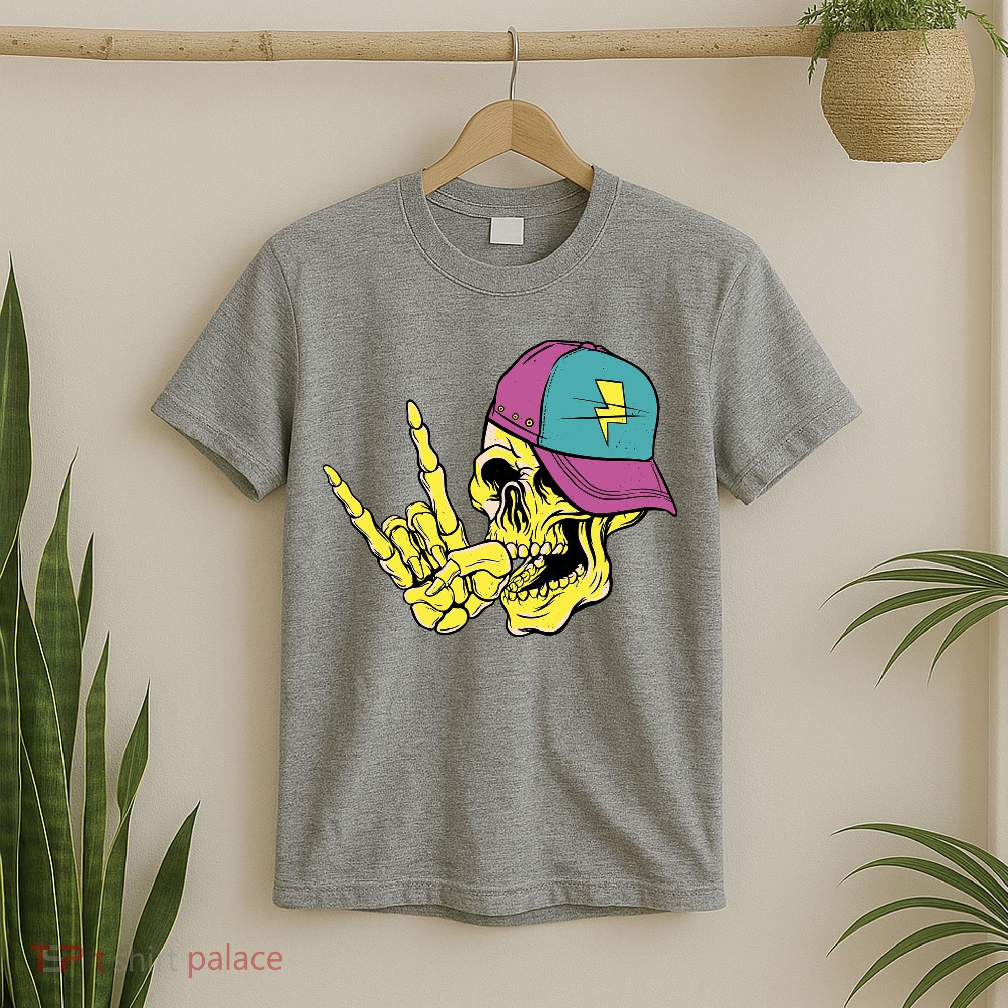 Rock On Cool Skull T-Shirt