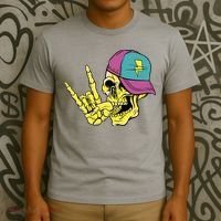 Rock On Cool Skull T-Shirt thumb 3