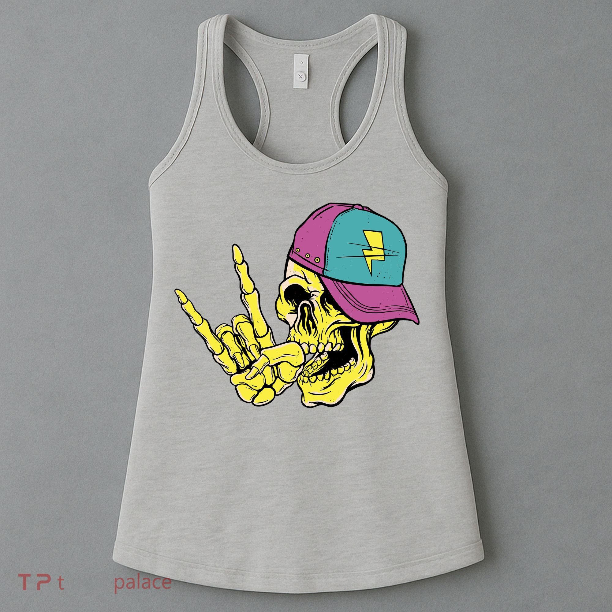 Rock On Cool Skull Women's Tank Top