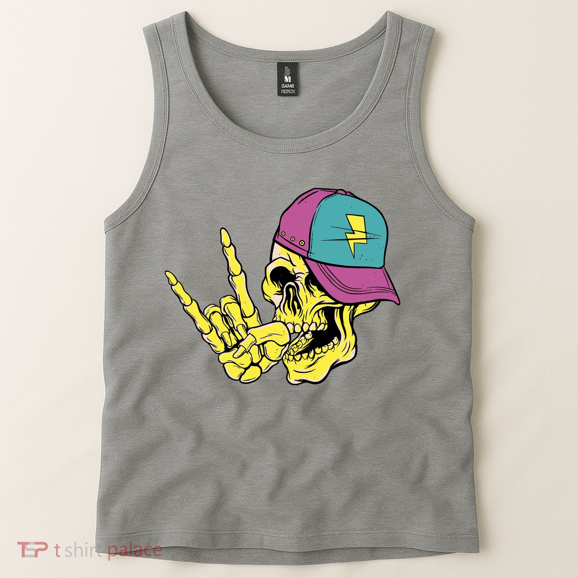 Rock On Cool Skull Tank Top