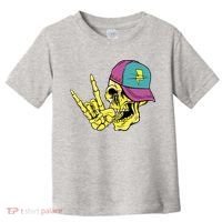 Rock On Cool Skull Toddler T-Shirt thumb 0