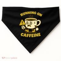 Running On Caffeine USA-Made Doggie Bandana thumb 0