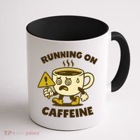 Running On Caffeine Coffee Mug thumb 1