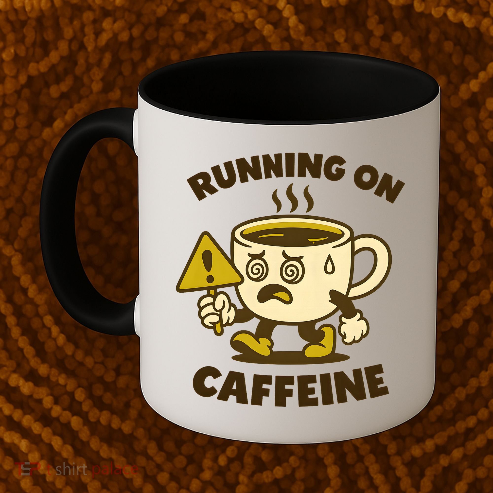 Running On Caffeine Coffee Mug