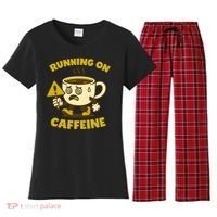 Running On Caffeine Women's Flannel Pajama Set thumb 0