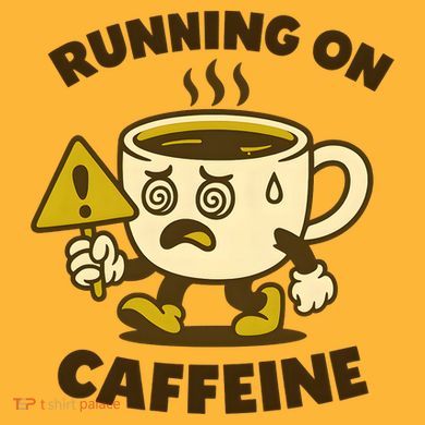 Running On Caffeine Youth Performance Sprint T-Shirt