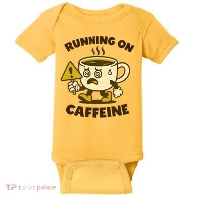 Running On Caffeine Baby Bodysuit