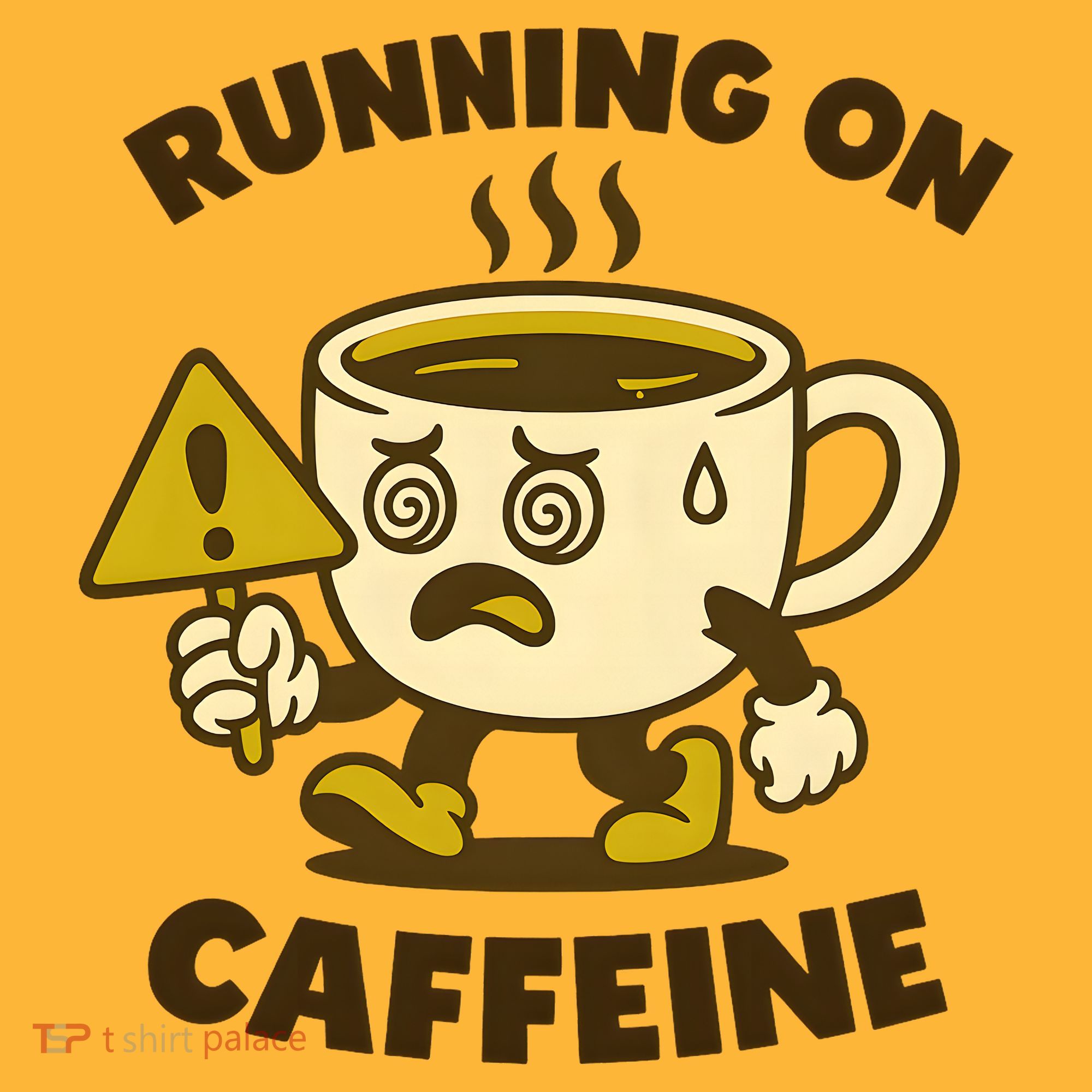 Running On Caffeine Kids Hoodie
