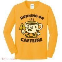 Running On Caffeine Kids Long Sleeve Shirt thumb 0