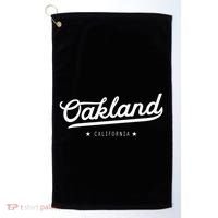 Retro Oakland California Bay Area Novelty Golf Towel thumb 0