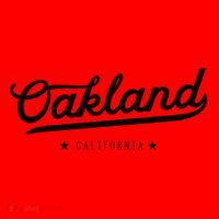 Retro Oakland California Bay Area Novelty Santa Hat thumb 1