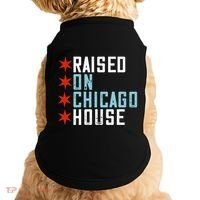 Raised On Chicago House Music Edm Dj Illinois Raver Doggie Tank thumb 0