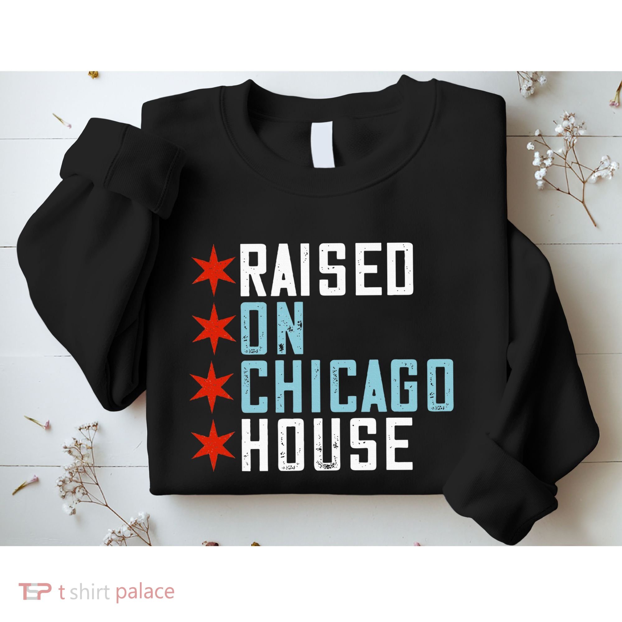 Raised On Chicago House Music Edm Dj Illinois Raver Sweatshirt