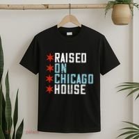 Raised On Chicago House Music Edm Dj Illinois Raver T-Shirt thumb 2