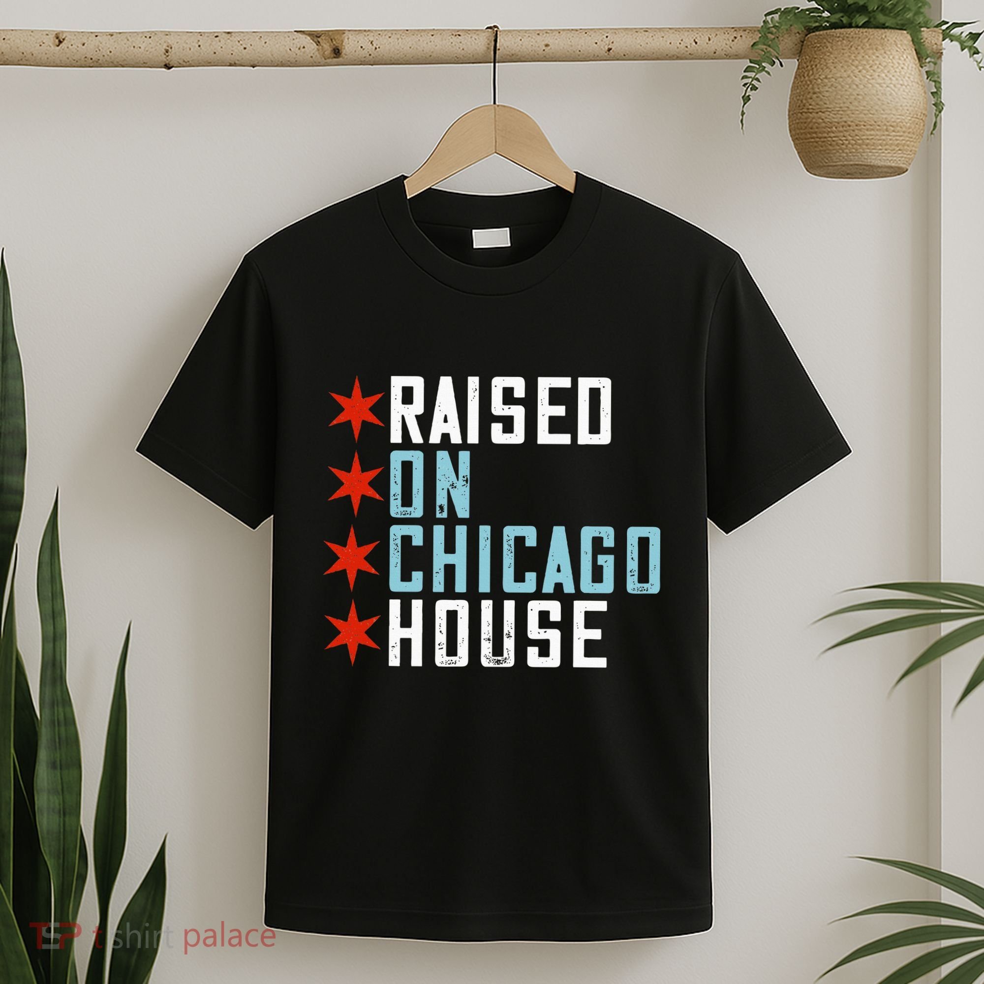 Raised On Chicago House Music Edm Dj Illinois Raver T-Shirt