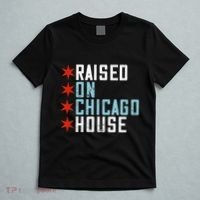Raised On Chicago House Music Edm Dj Illinois Raver T-Shirt thumb 5