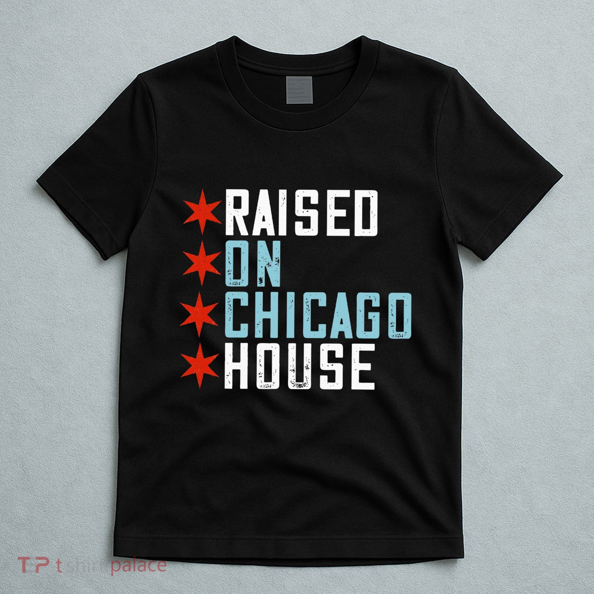 Raised On Chicago House Music Edm Dj Illinois Raver T-Shirt