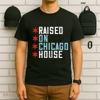 Raised On Chicago House Music Edm Dj Illinois Raver T-Shirt thumb 6