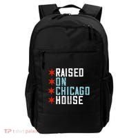 Raised On Chicago House Music Edm Dj Illinois Raver Backpack thumb 0