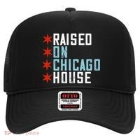 Raised On Chicago House Music Edm Dj Illinois Raver Hat thumb 0