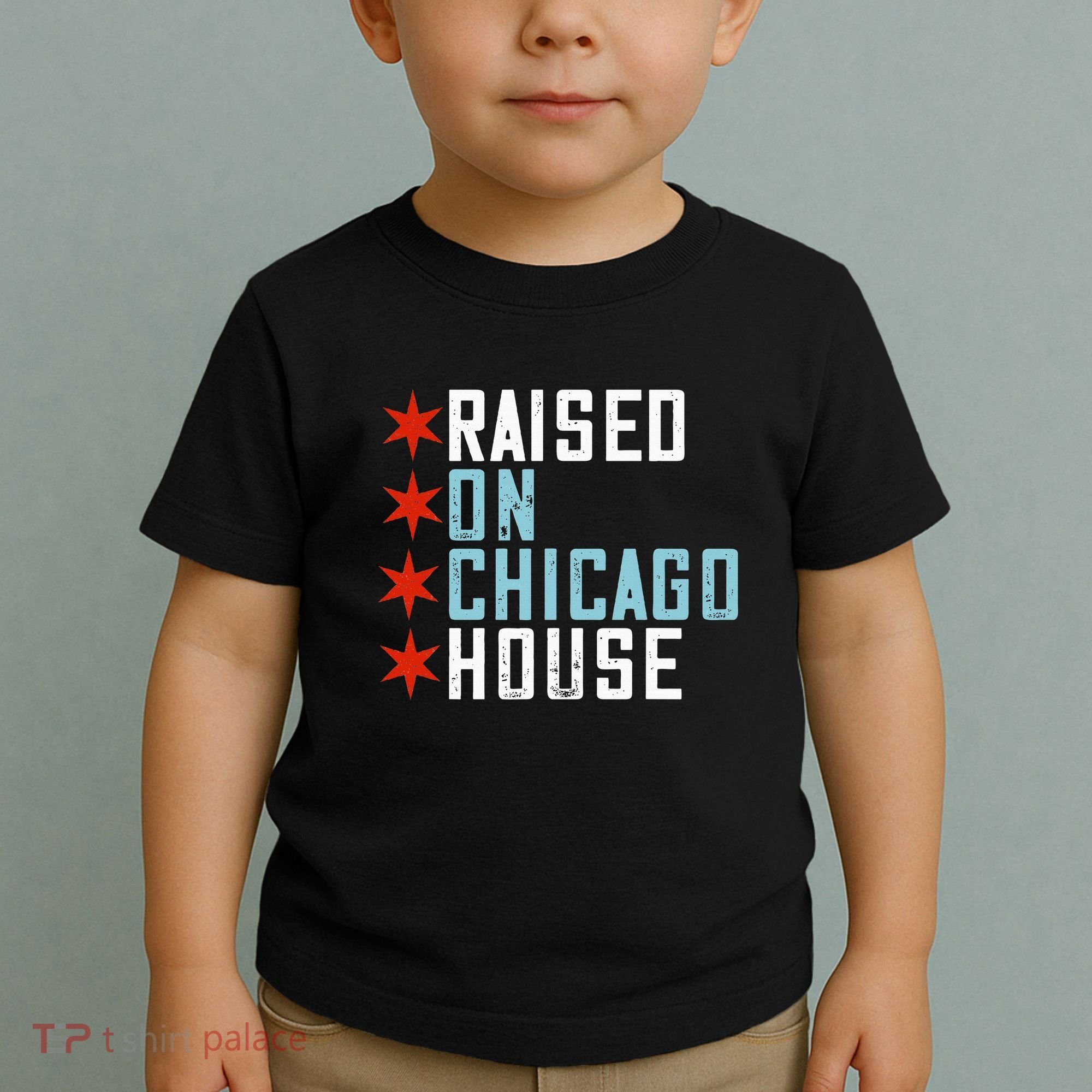 Raised On Chicago House Music Edm Dj Illinois Raver Toddler T-Shirt