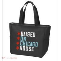 Raised On Chicago House Music Edm Dj Illinois Raver Tote Bag thumb 3