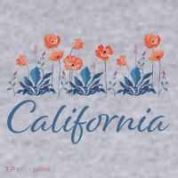 Row Of California Poppies Women's Sweatshirt thumb 2