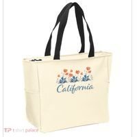 Row Of California Poppies Tote Bag thumb 2