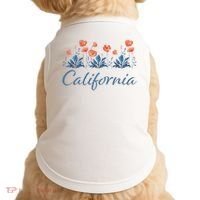Row Of California Poppies Doggie Tank thumb 0