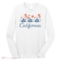 Row Of California Poppies Long Sleeve Shirt thumb 0