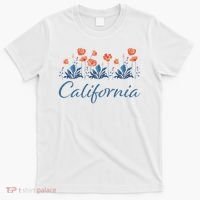 Row Of California Poppies T-Shirt thumb 0