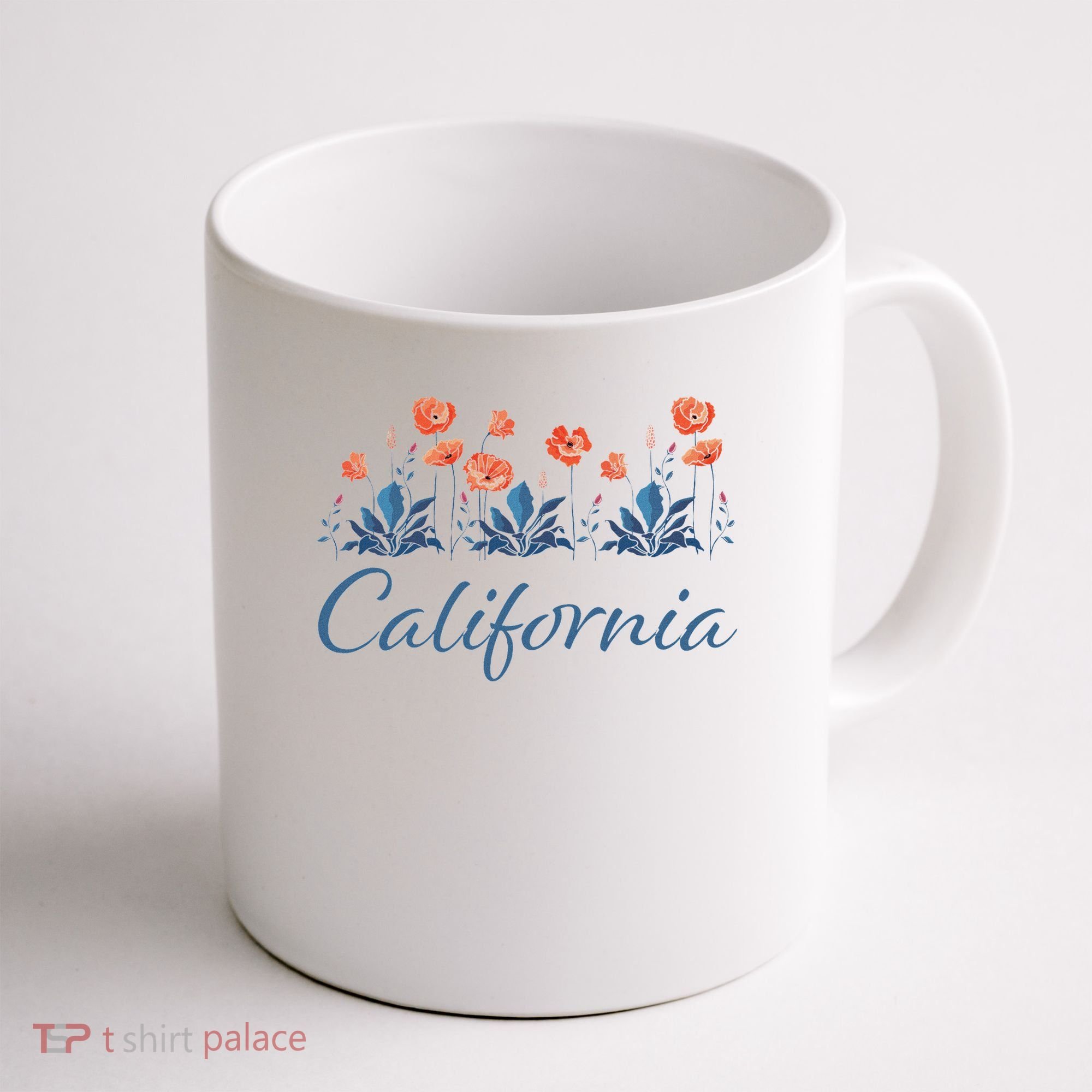 Row Of California Poppies Coffee Mug