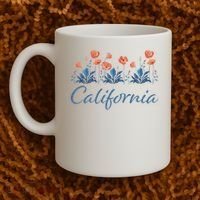 Row Of California Poppies Coffee Mug thumb 2