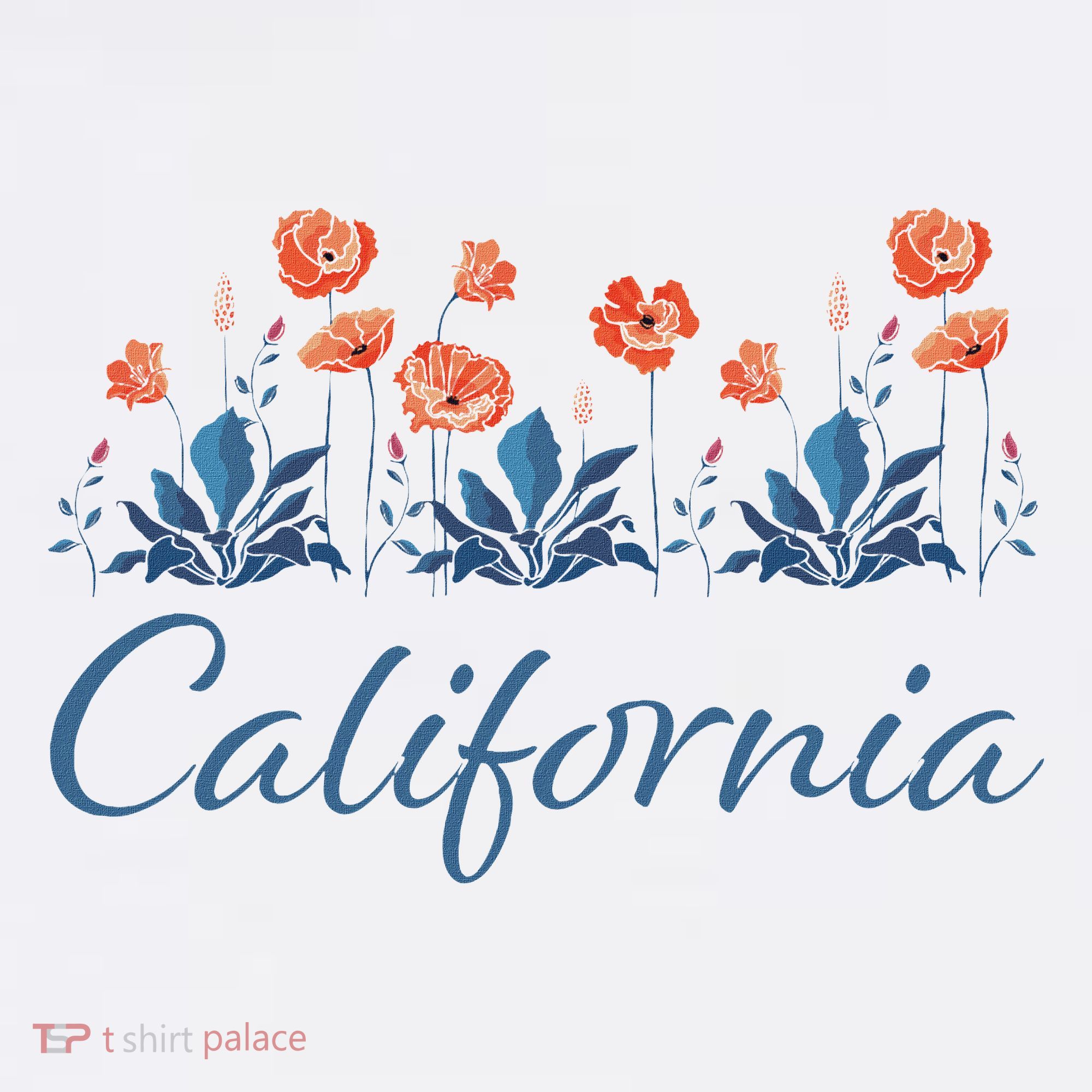 Row Of California Poppies Women's Hoodie