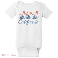 Row Of California Poppies Baby Bodysuit thumb 0